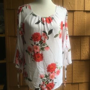 Zac and Rachel Dot Floral Blouse